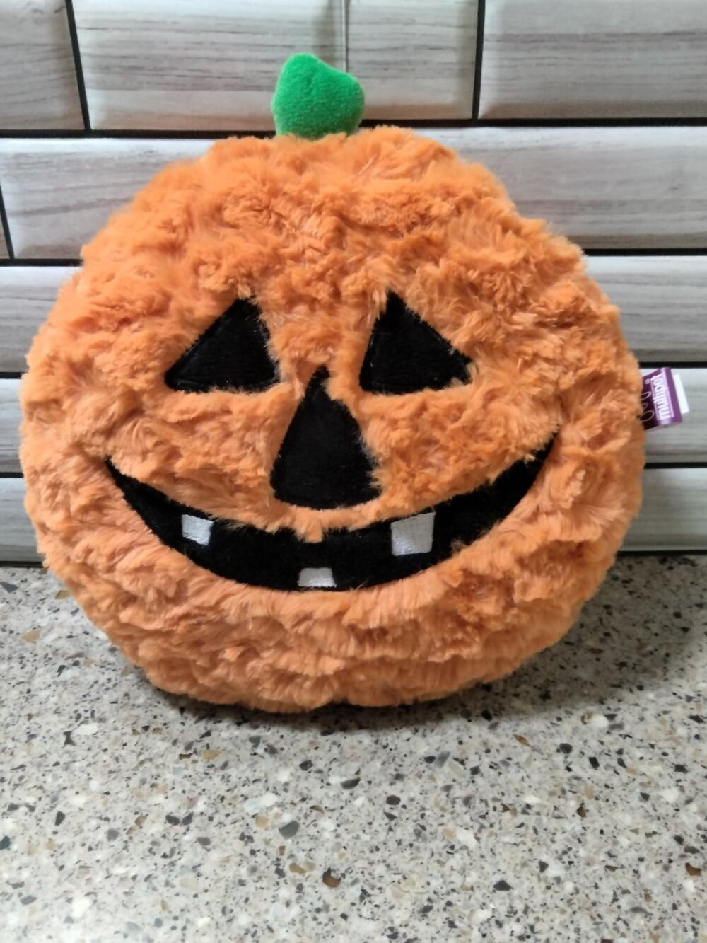 New Plush Pumpkin Jack O' Lantern Dog Toy